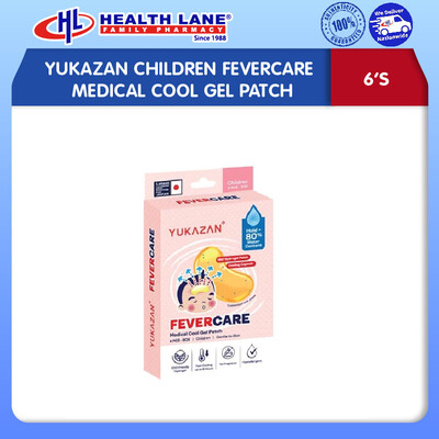 YUKAZAN KANAK-KANAK FEVERCARE MEDICAL COOL GEL PATCH 6'S